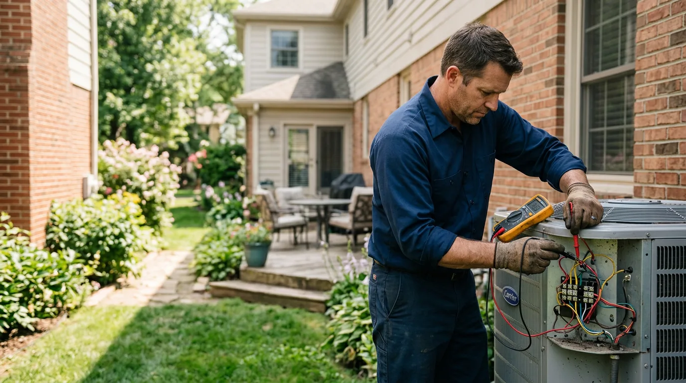 HVAC technician working near Dorchester Center, MA